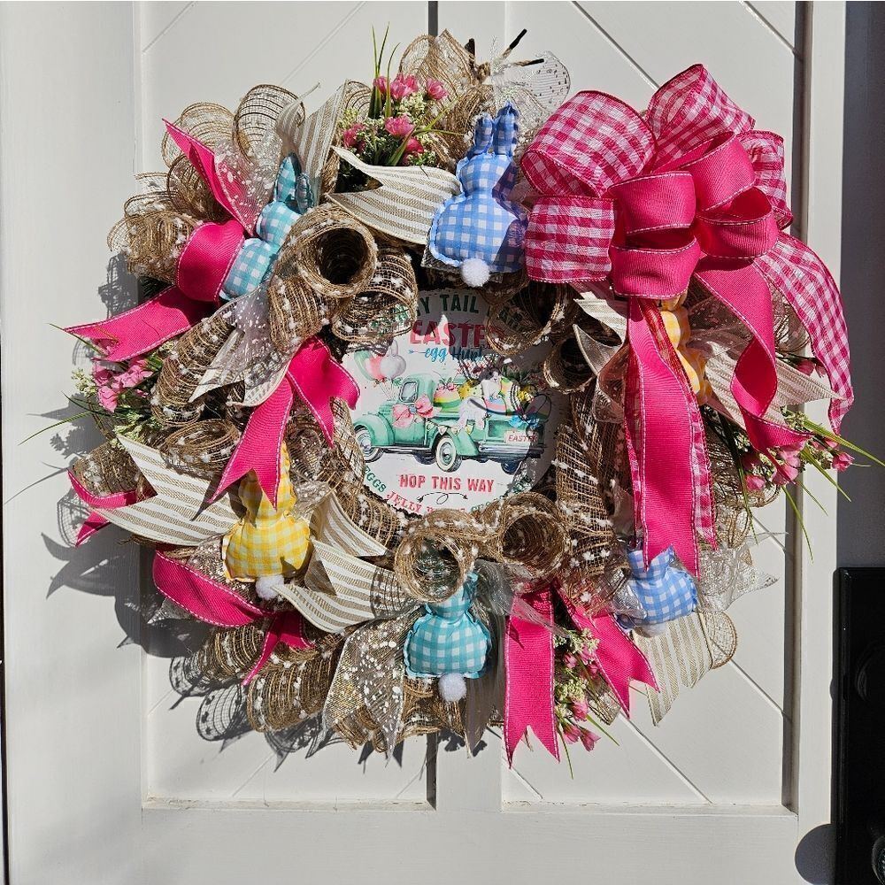 Easter Bunny Tail Farms Wreath